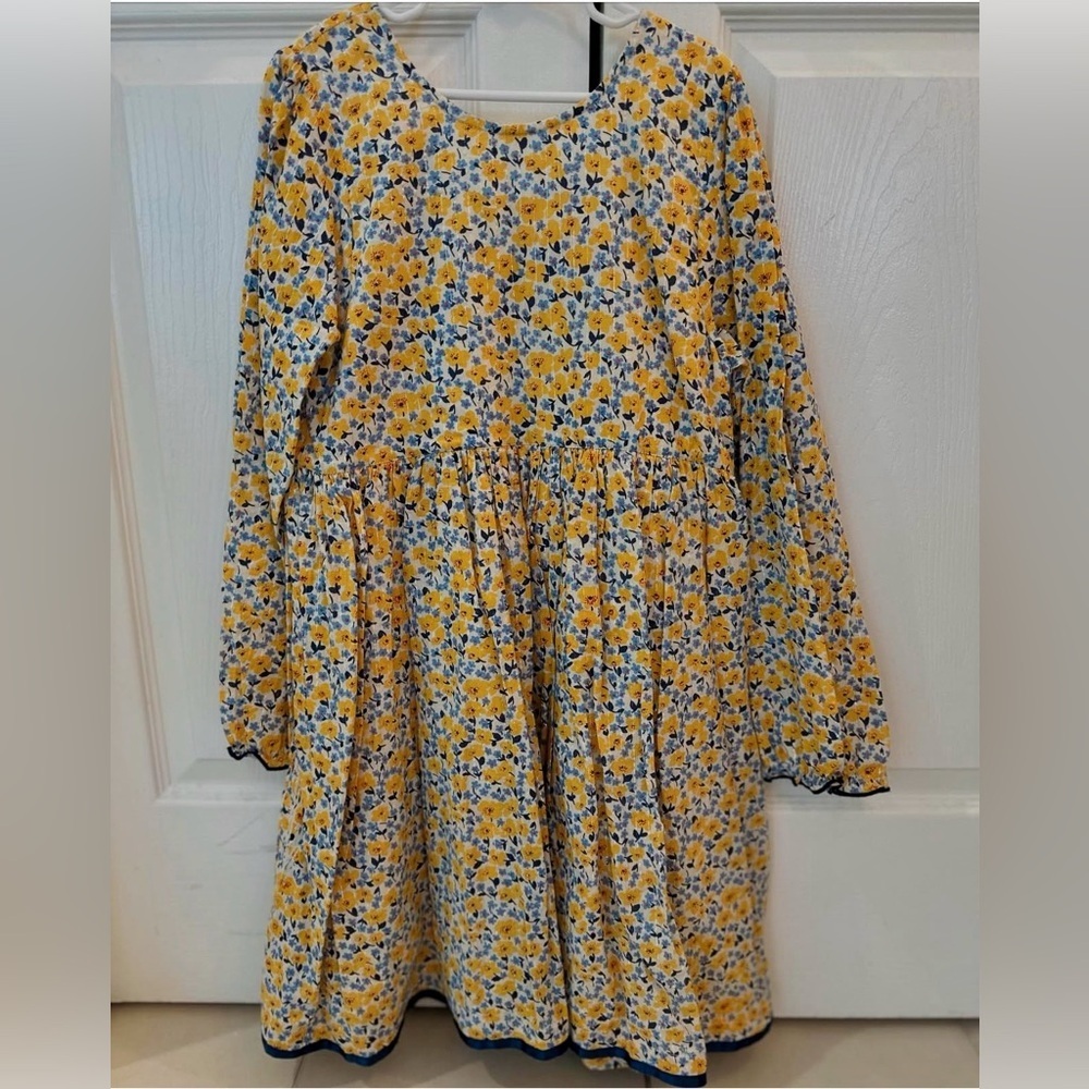 EUC/ NWT Pink Chicken yellow Floral Girls Dress size 12 and 14